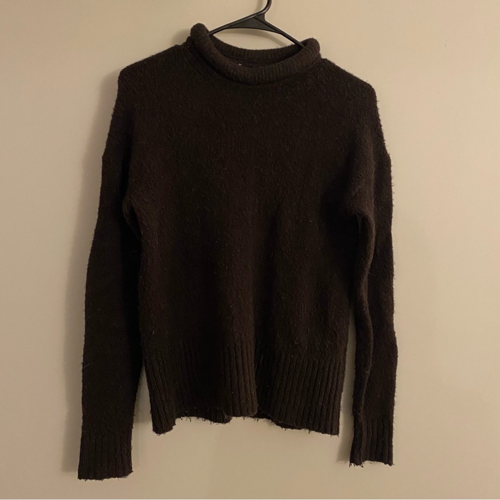 J. Crew Dark Brown Turtleneck Sweater